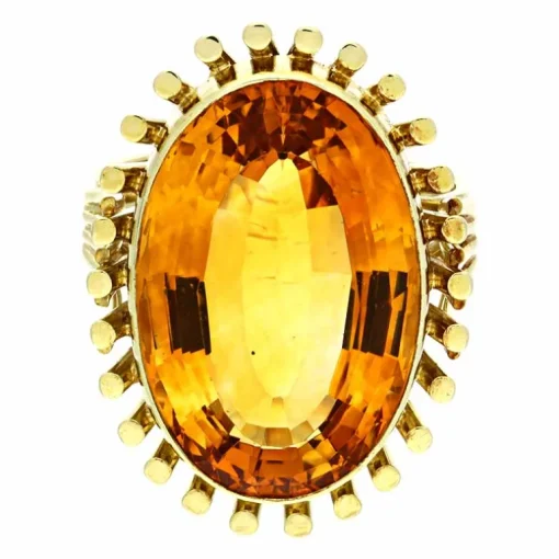 Citrin-Ring Gelbgold