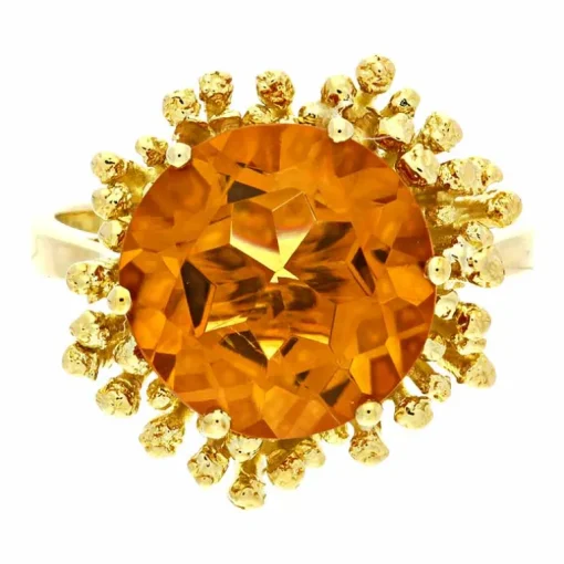 Citrin-Ring Gelbgold
