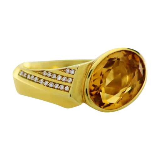 Citrinring Gelbgold