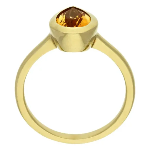 Citrin-Ring Gelbgold
