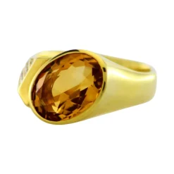 Citrinring Gelbgold