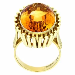 Citrin-Ring Gelbgold