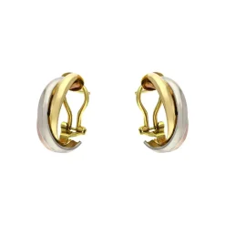 Clip-Ohrstecker Tricolor