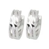 Creolen in Silber mit Muster