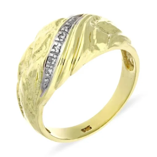 Diamant Ring Gelbgold