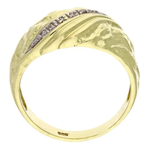 Diamant Ring Gelbgold
