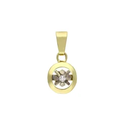 Diamant-Anhänger Bicolor