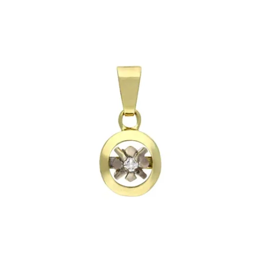 Diamant-Anhänger Bicolor