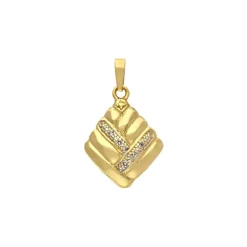 Diamant-Anhänger Gelbgold