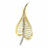 Diamant-Brosche Bicolor