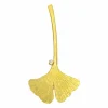 Diamant-Brosche 'Ginkgoblatt' Bicolor