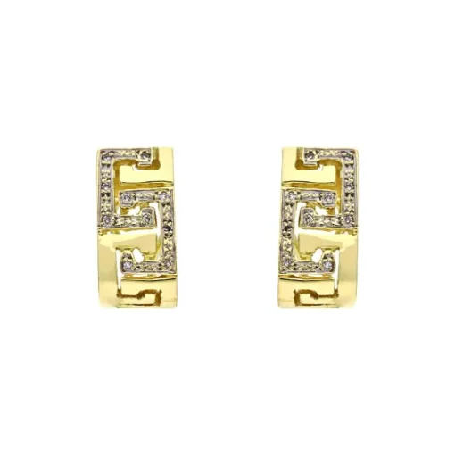 Diamant-Clip-Ohrstecker Gelbgold