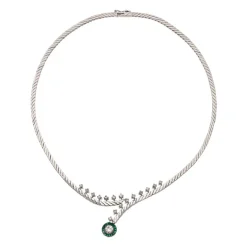 Diamant-Collier Weißgold