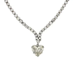 Diamant-Collier Weißgold