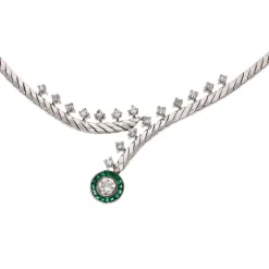 Diamant-Collier Weißgold
