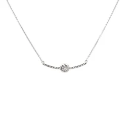 Diamant-Collier Weißgold