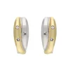 Diamant-Ohrstecker Bicolor