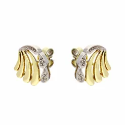 Diamant-Ohrstecker Bicolor
