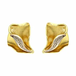 Diamant-Ohrstecker Gelbgold