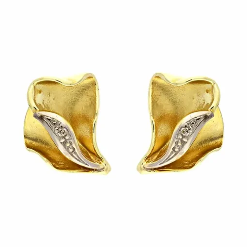 Diamant-Ohrstecker Gelbgold