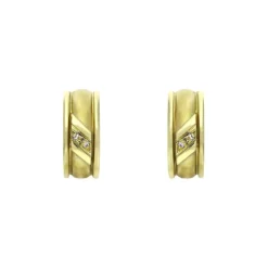 Diamant-Ohrstecker Gelbgold