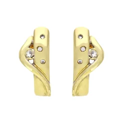 Diamant-Ohrstecker Gelbgold