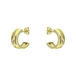 Diamant-Ohrstecker Gelbgold