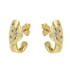 Diamant-Ohrstecker Gelbgold