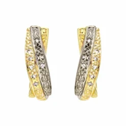 Diamant-Ohrstecker Tricolor