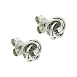 Diamant-Ohrstecker Weißgold