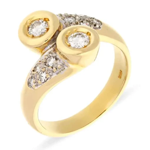 Diamant-Ring Bicolor