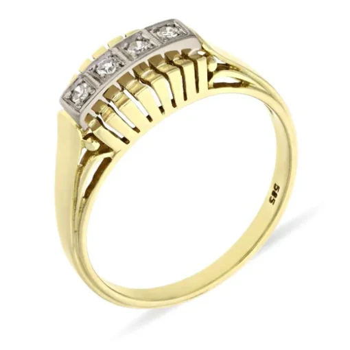 Diamant-Ring Bicolor