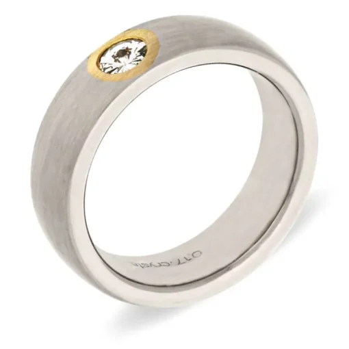 Diamant-Ring Bicolor