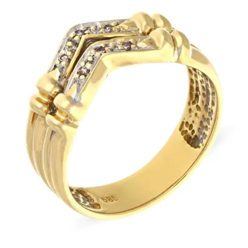 Diamant-Ring Bicolor