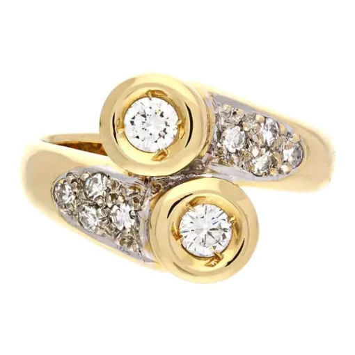 Diamant-Ring Bicolor