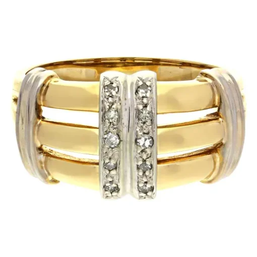 Diamant-Ring Bicolor