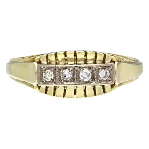 Diamant-Ring Bicolor