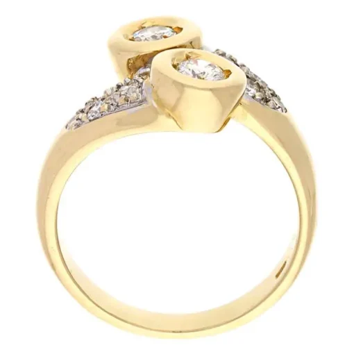 Diamant-Ring Bicolor