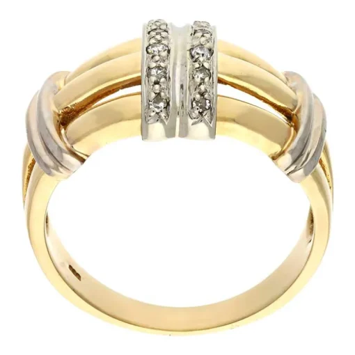 Diamant-Ring Bicolor