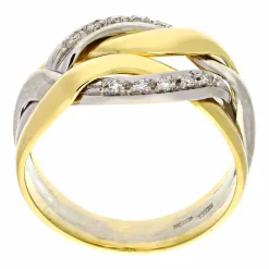 Diamant-Ring Bicolor
