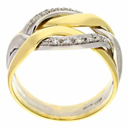 Diamant-Ring Bicolor