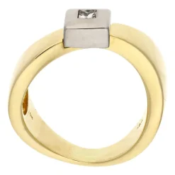 Diamant-Ring Bicolor