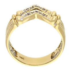 Diamant-Ring Bicolor