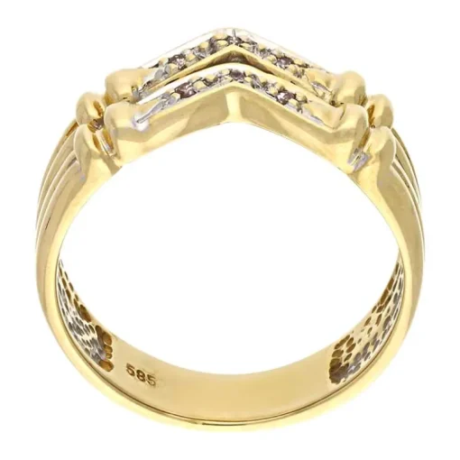 Diamant-Ring Bicolor