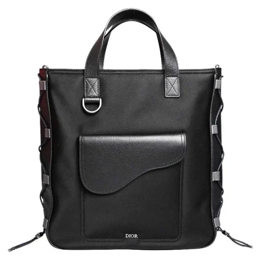 Dior and Sacai ‘Saddle Tote Bag mit Schulterriemen‘