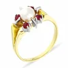 Edelstein-Ring Gelbgold
