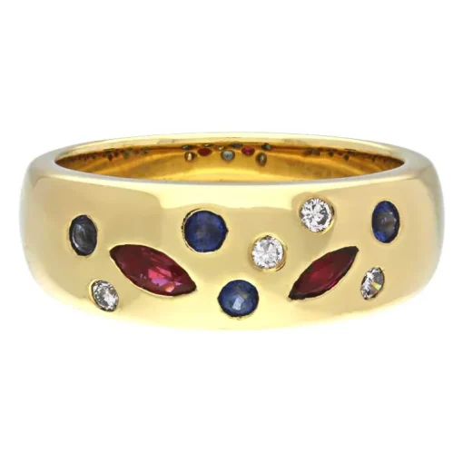 Edelstein-Ring Gelbgold