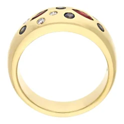 Edelstein-Ring Gelbgold