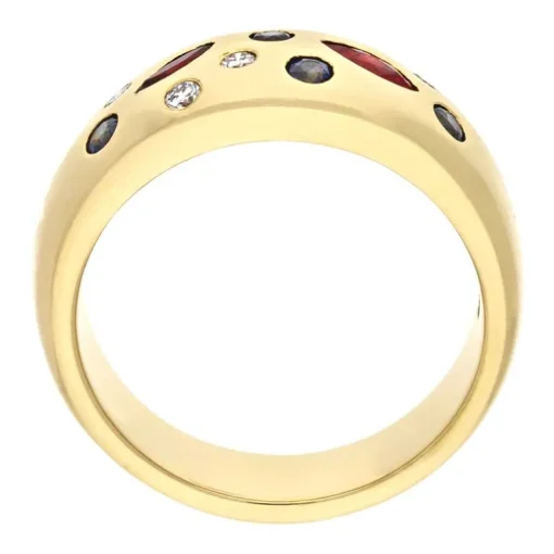 Edelstein-Ring Gelbgold