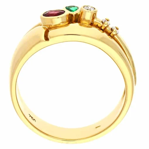 Edelstein-Ring Gelbgold